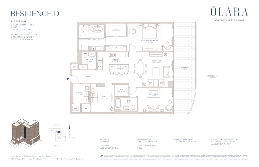 Released Olara Residence D floor plan; open the PDF for readable drawing details