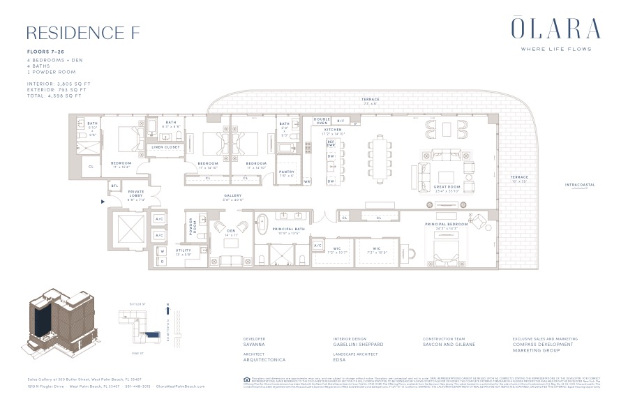 Released Olara Residence F floor plan; open the PDF for readable drawing details