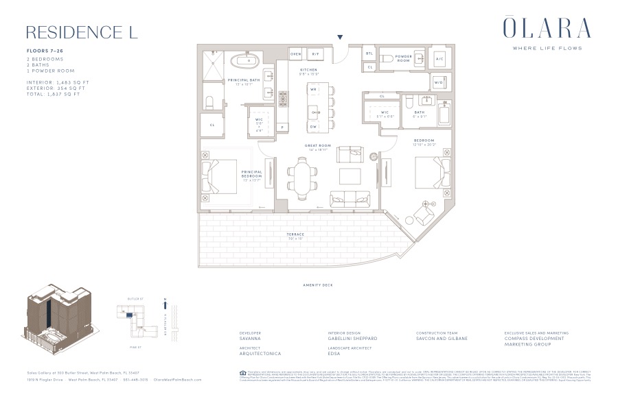 Released Olara Residence L floor plan; open the PDF for readable drawing details