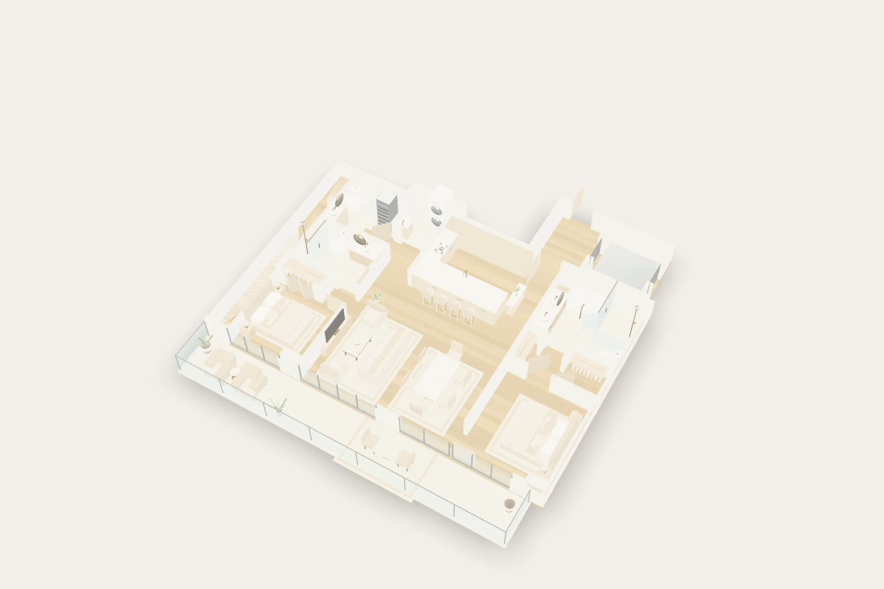 Interactive 3D floor plan of Ritz-Carlton Residence 02