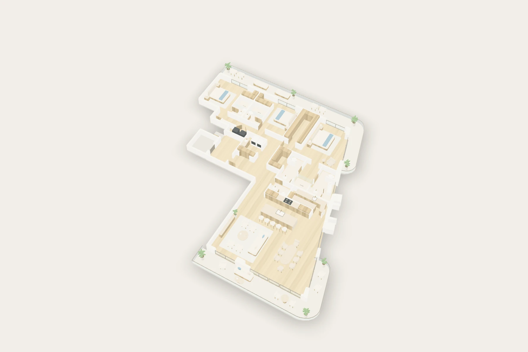 Interactive 3D floor plan of Ritz-Carlton Residence 06