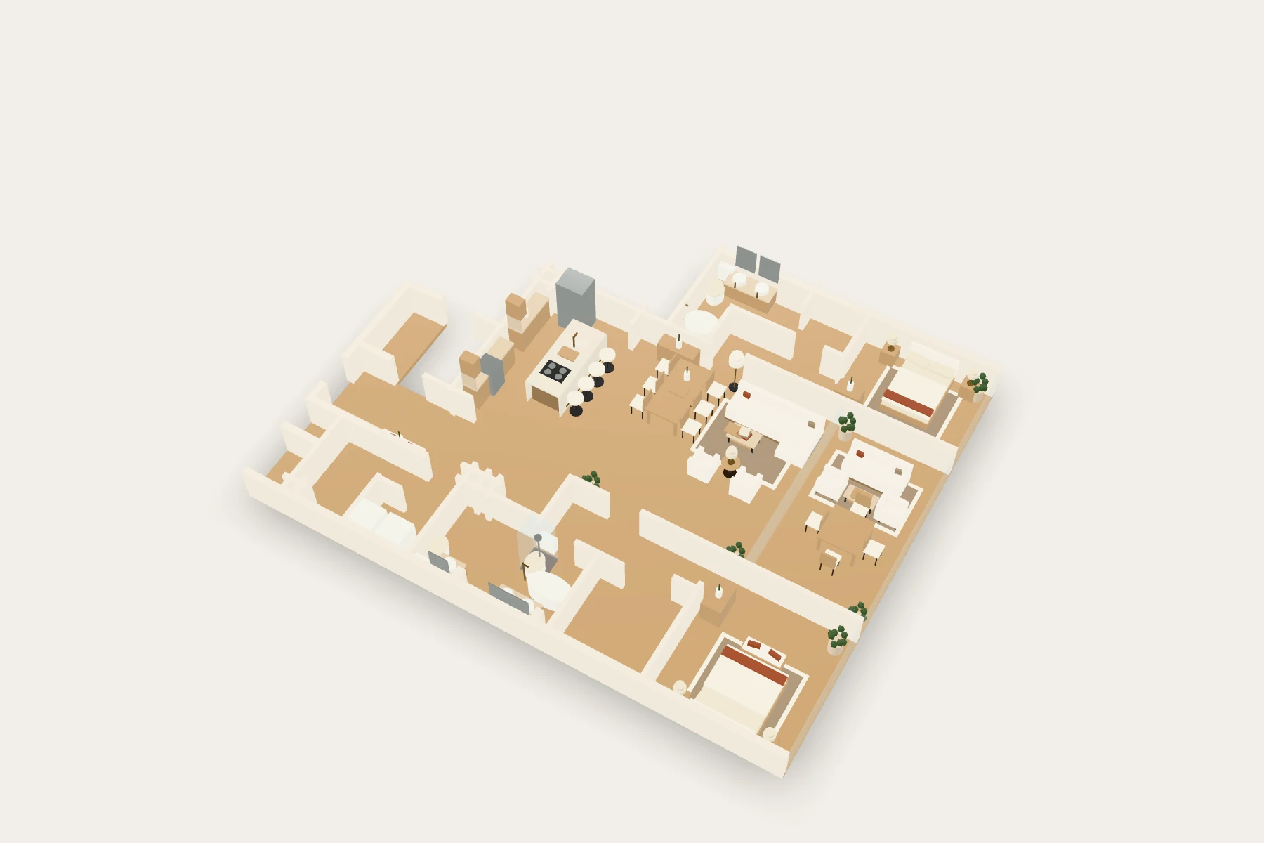 Interactive 3D floor plan of Shorecrest Residence 1602